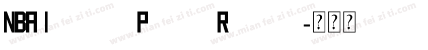 NBA Indiana Pacers Regular字体转换